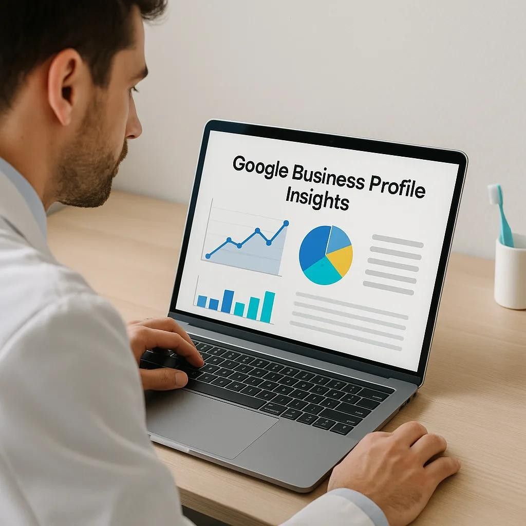 Google Business Profile insights dashboard illustrating Digital Marketing for Clinics in Pattambi with performance analytics, local SEO metrics, and online visibility reports.