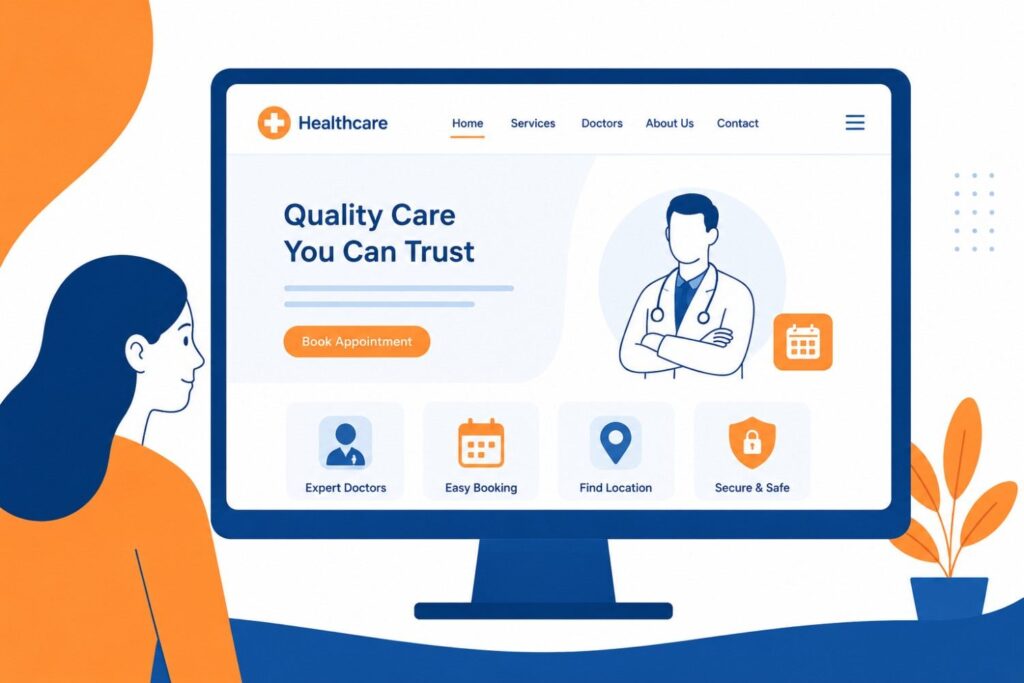 Healthcare website features patients expect