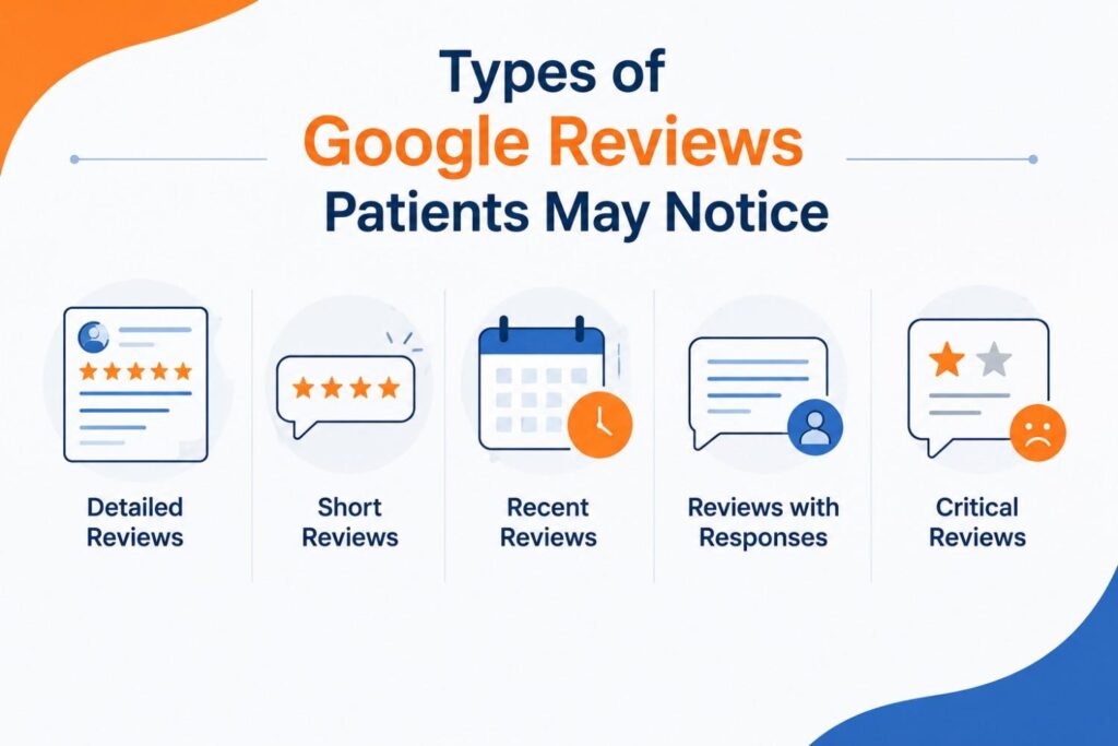Types of Google Reviews Patients May Notice