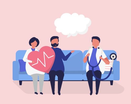patient engagement A doctor engaging with a patient through digital platforms, enhancing communication and trust.